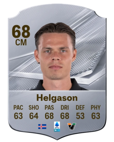 Helgason 68 Silver CM FC 27 card