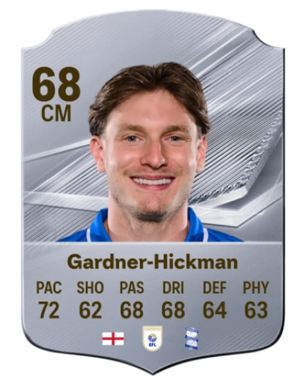 Gardner-Hickman 68 Silver CM FC 27 card