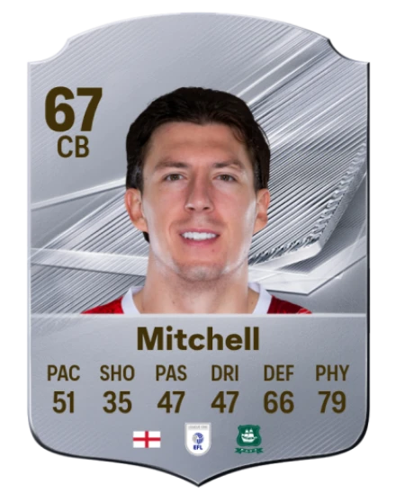 Mitchell 67 Common CB FC 26 card