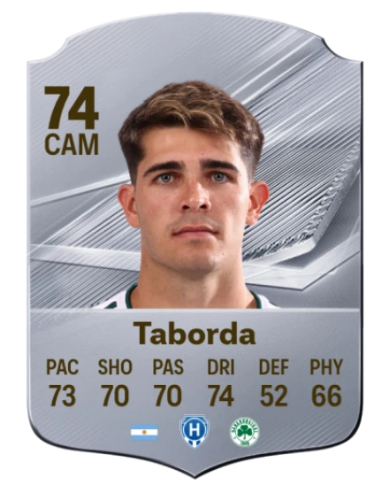 Taborda 74 Silver CAM FC 27 card