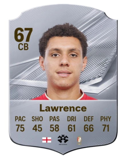 Lawrence 67 Silver CB FC 27 card
