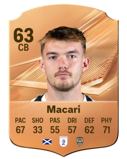 Macari 63 Common CB FC 26 card
