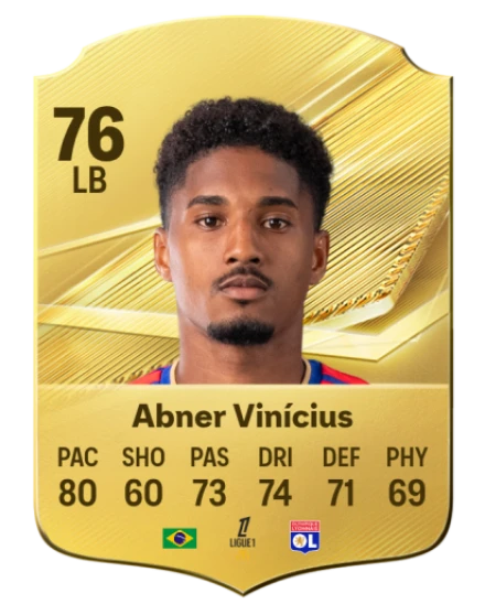 Abner Vinícius 76 Gold LB FC 27 card
