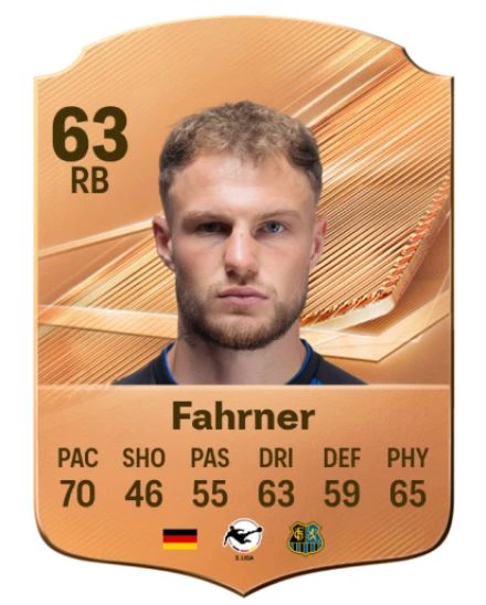 Fahrner 63 Bronze RB FC 27 card