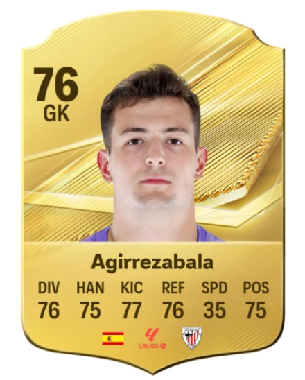 Agirrezabala 76 Common GK FC 26 card