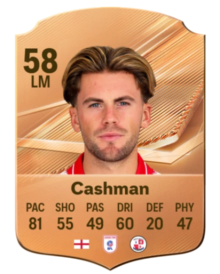 Cashman 58 Bronze LM FC 27 card