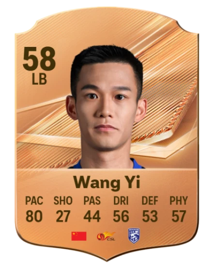 Wang Yi 58 Bronze LB FC 27 card