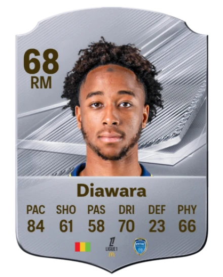 Diawara 68 Silver RM FC 27 card