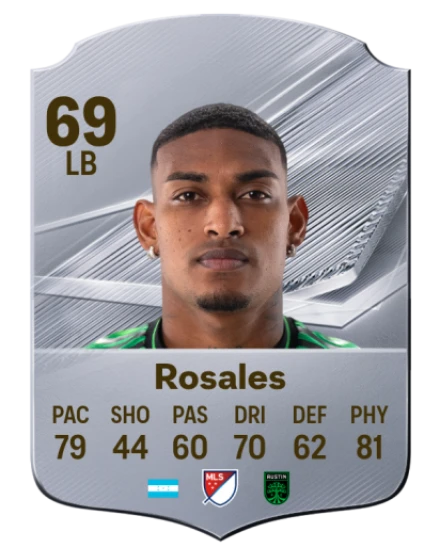 Rosales 69 Common LB FC 26 card