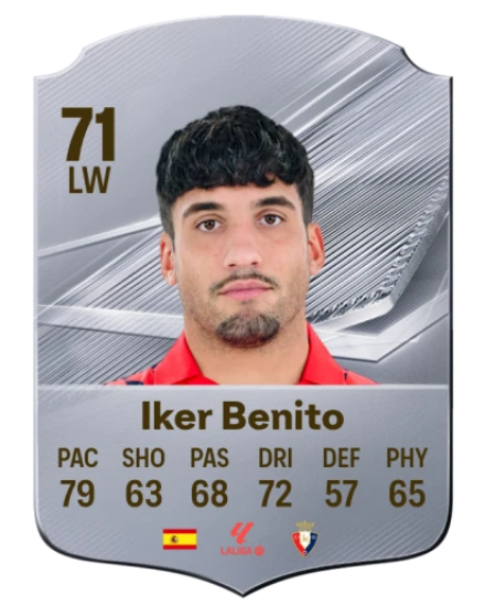 Iker Benito 71 Common LW FC 26 card
