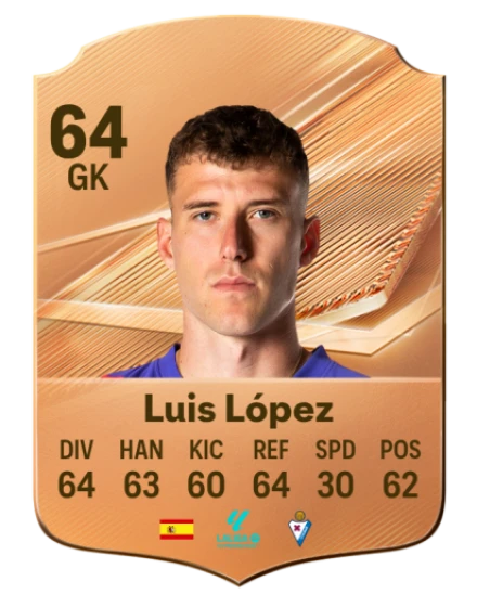 Luis López 64 Bronze GK FC 27 card