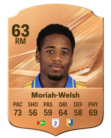 Moriah-Welsh 63 Common RM FC 26 card