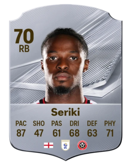 Seriki 70 Silver RB FC 27 card