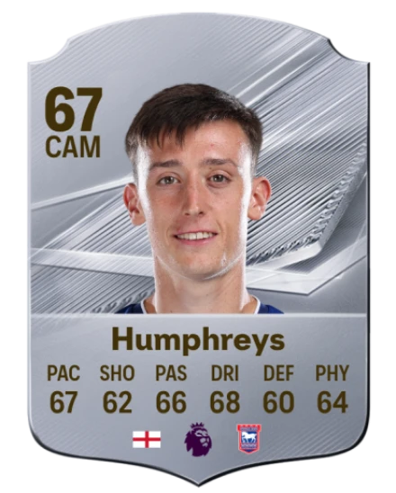 Humphreys 67 Silver CAM FC 27 card
