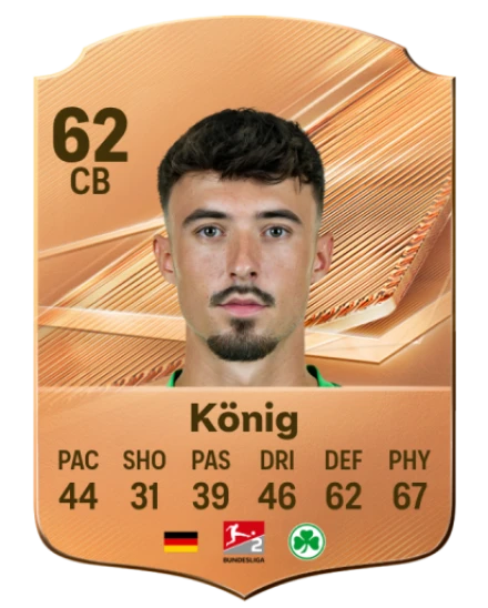 König 62 Bronze CB FC 27 card