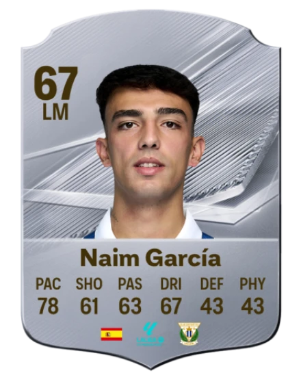 Naim García 67 Silver LM FC 27 card