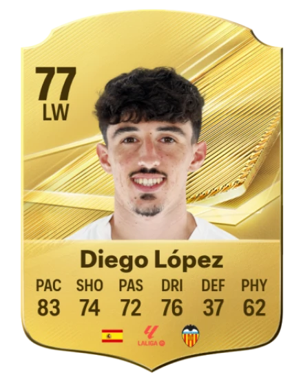 Diego López 77 Common LW FC 26 card