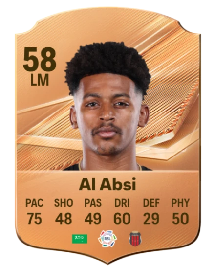 Al Absi 58 Bronze LM FC 27 card