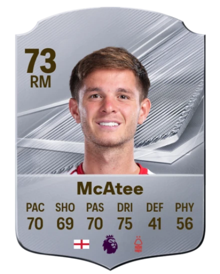 McAtee 73 Silver RM FC 27 card