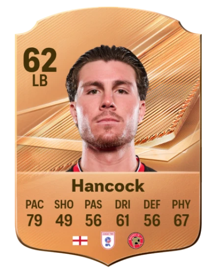 Hancock 62 Common LB FC 26 card