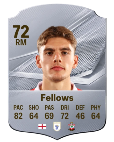 Fellows 72 Silver RM FC 27 card