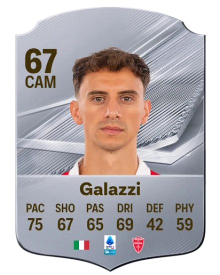 Galazzi 67 Silver CAM FC 27 card