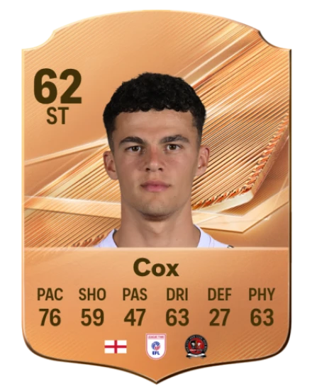 Cox 62 Common ST FC 26 card