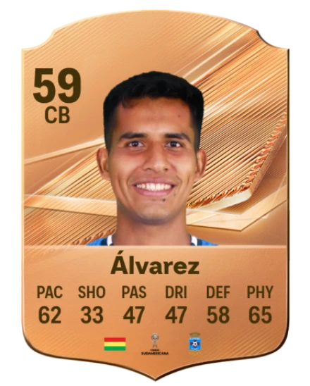 Álvarez 59 Bronze CB FC 27 card