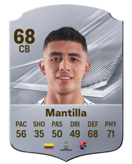 Mantilla 68 Silver CB FC 27 card