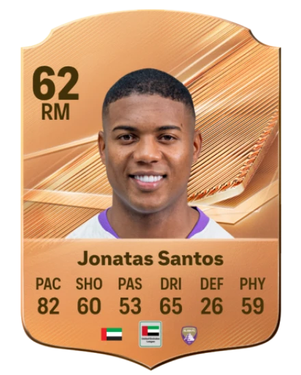 Jonatas Santos 62 Common RM FC 26 card