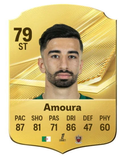 Amoura 79 Rare ST FC 26 card
