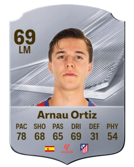 Arnau Ortiz 69 Silver LM FC 27 card