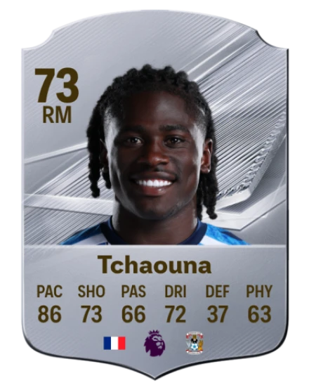 Tchaouna 73 Silver RM FC 27 card