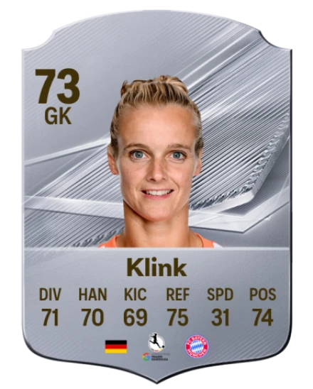 Klink 73 Silver GK FC 27 card