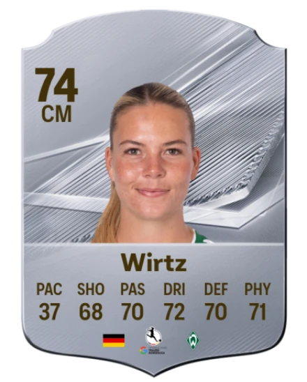Wirtz 74 Common CM FC 26 card