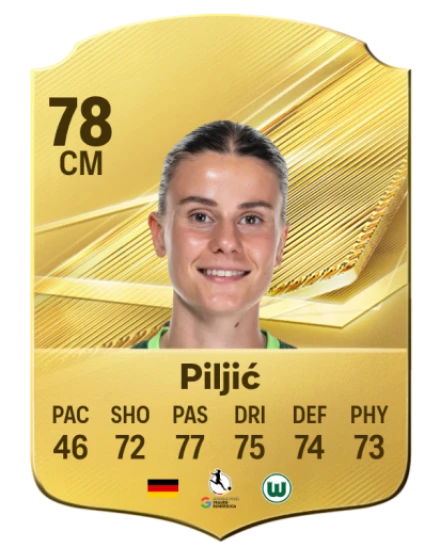 Piljić 78 Gold CM FC 27 card