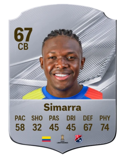 Simarra 67 Silver CB FC 27 card