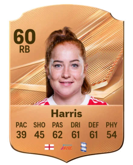 Harris 60 Bronze RB FC 27 card