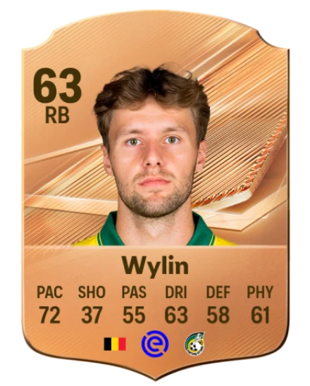 Wylin 63 Bronze RB FC 27 card