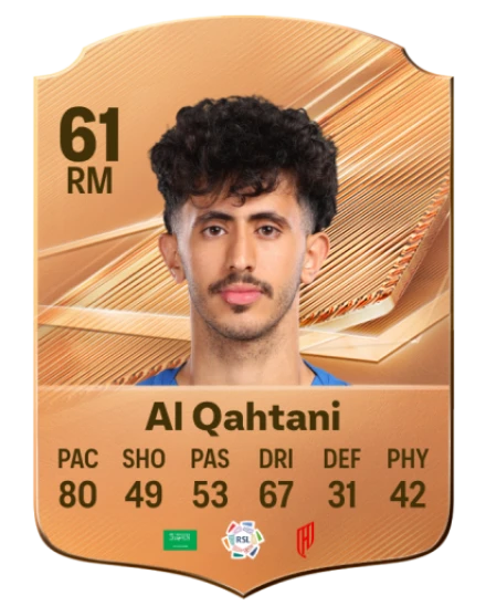 Al Qahtani 61 Bronze RM FC 27 card