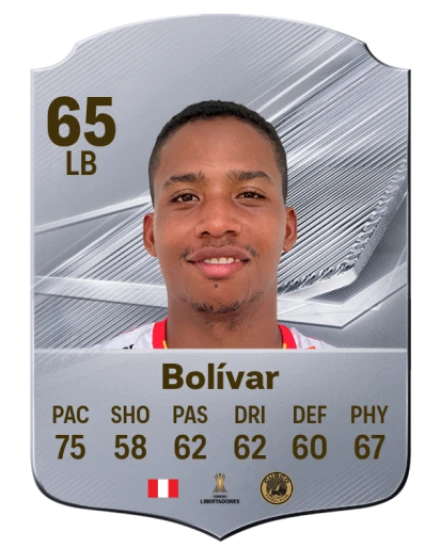 Bolívar 65 Common LB FC 26 card