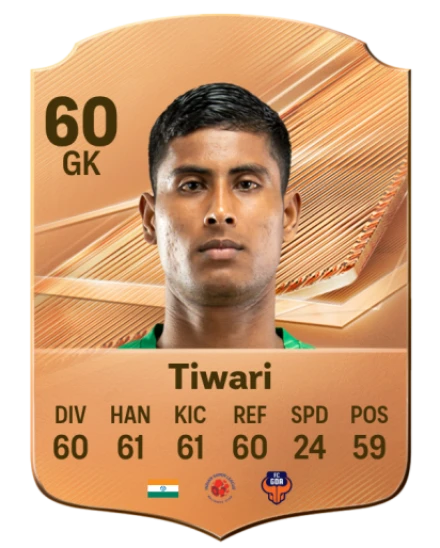 Tiwari 60 Common GK FC 26 card