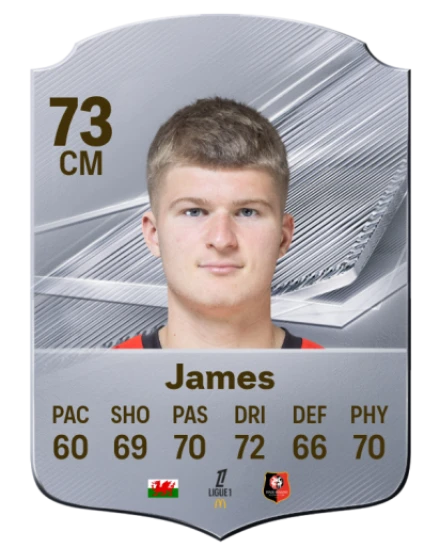 James 73 Common CM FC 26 card