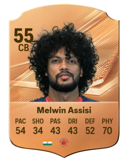 Melwin Assisi 55 Rare CB FC 26 card