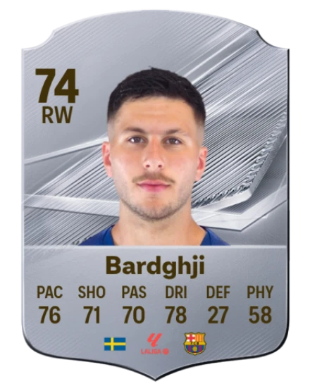 Bardghji 74 Silver RW FC 27 card