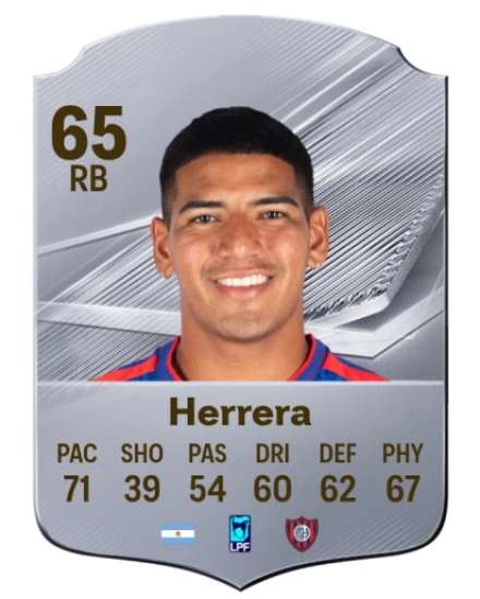 Herrera 65 Silver RB FC 27 card