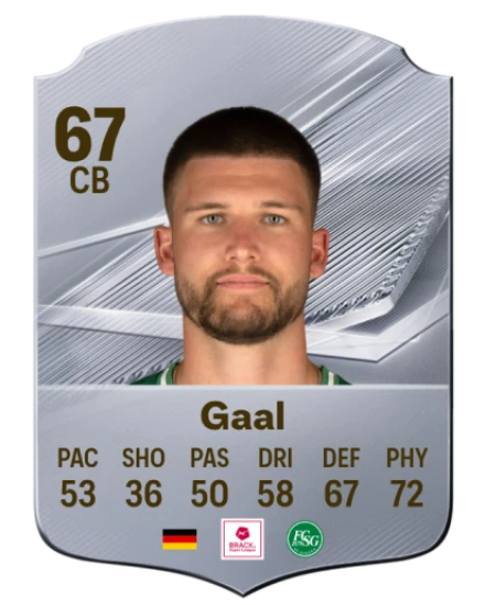 Gaal 67 Common CB FC 26 card