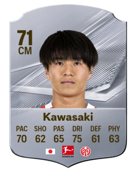 Kawasaki 71 Silver CM FC 27 card
