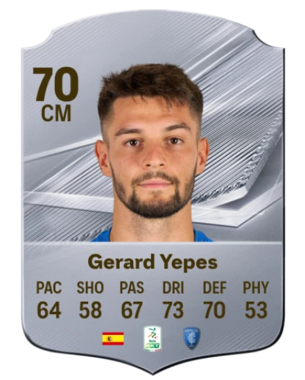 Gerard Yepes 70 Common CM FC 26 card