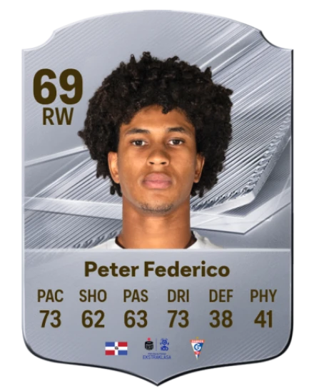 Peter Federico 69 Silver RW FC 27 card
